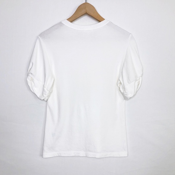 A.L.C. Keira medium white puffed sleeve T-shirt - Picture 3 of 10
